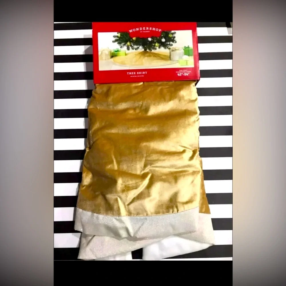 Target Wondershop Gold Christmas Tree Skirt